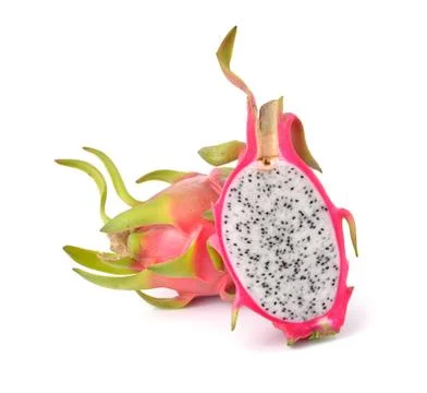 Dragon Fruit on white background Stock Photos