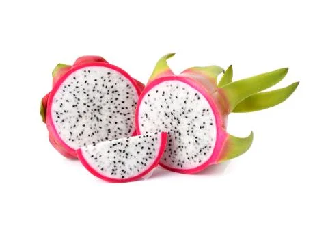 Dragon Fruit on white background Stock Photos