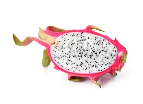 Dragon Fruit on white background Stock Photos
