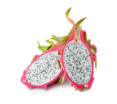 Dragon Fruit on white background Stock Photos
