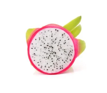 Dragon Fruit on white background Stock Photos