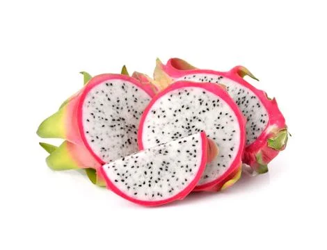 Dragon Fruit on white background Stock Photos