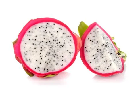 Dragon Fruit on white background Stock Photos