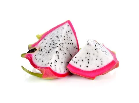 Dragon Fruit on white background Stock Photos