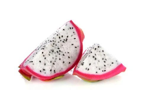 Dragon Fruit on white background Stock Photos