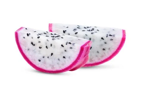 Dragon fruit on white background Stock Photos