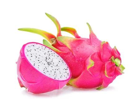 Dragon fruit with on white background. Stock Photos