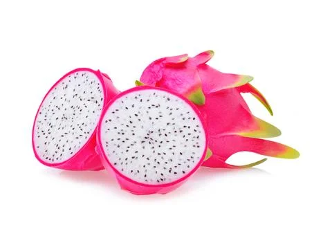 Dragon fruit on white background Foto stock