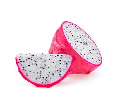 Dragon fruit on white background Stock Photos