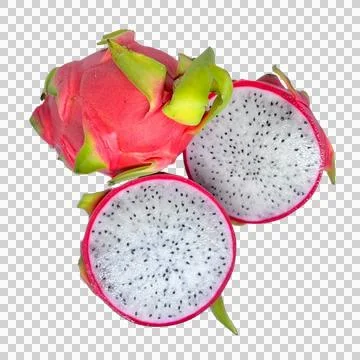 Dragon fruit on white background Stock Photos