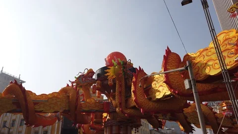Dragon Gate in Xining China Stock Footage 124939741
