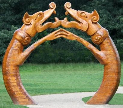 Dragon Gateway. Stock Photos