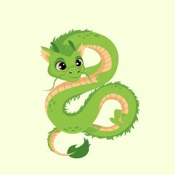 Dragon green Stock Illustration