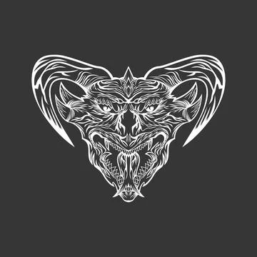 Dragon head Stock Illustration