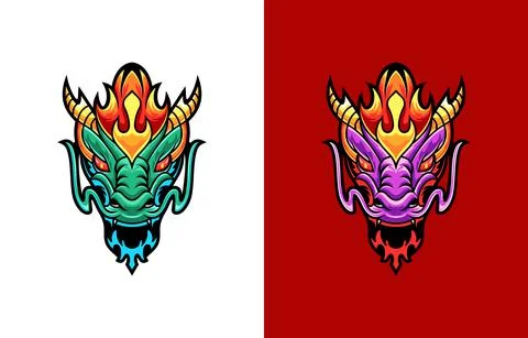 Dragon head Stock Illustration