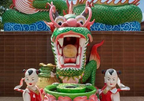 The dragon head Foto stock