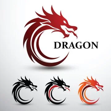 Dragon head vector Stock Illustration