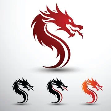 Dragon head vector Stock Illustration