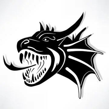 Dragon from hell Stock Illustration