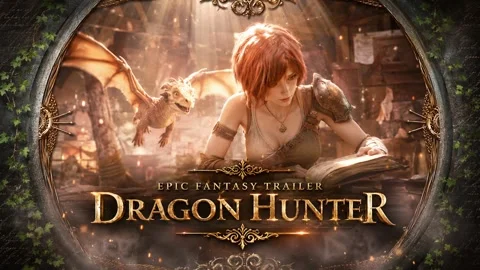 Dragon Hunter - Epic Fantasy Trailer and Heroic Adventure Opener Stock After Effects