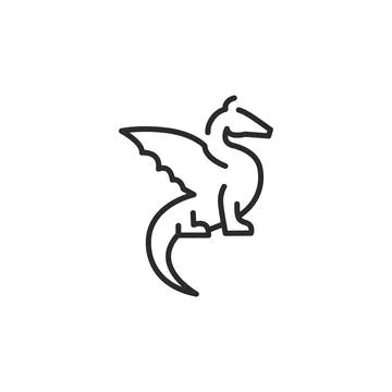 Dragon Icon Illustrazione stock