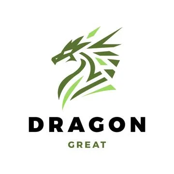 Dragon Icon Logo Design Template Stock Illustration