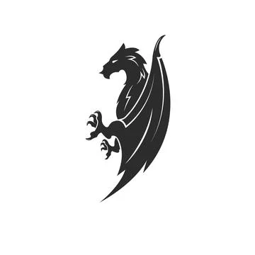 Dragon icon template vector illustration Stock Illustration