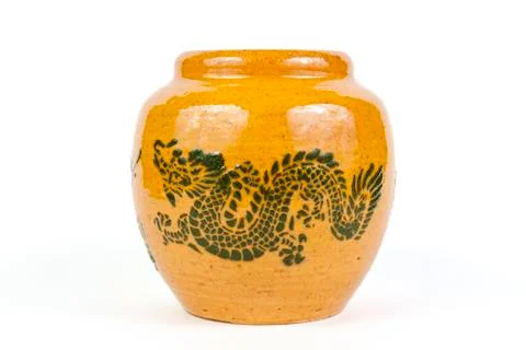 Dragon jar Stock Photos