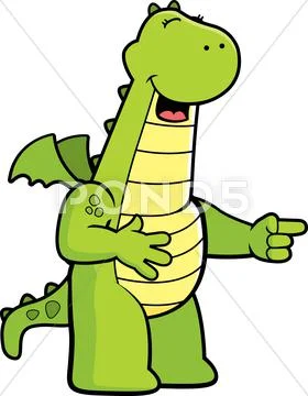 Dragon laughing Stock Illustration