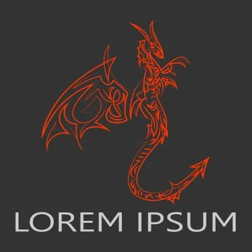 Dragon logo Stock Illustration