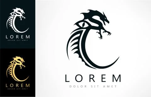 Dragon logo Stock Illustration