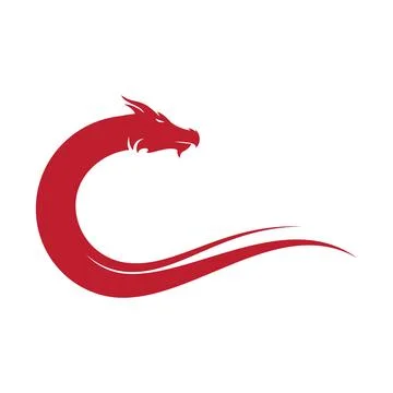 Dragon logo template Stock-Illustration