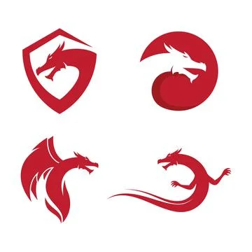 Dragon logo template Illustration
