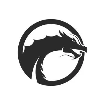 Dragon logo template Stock-Illustration
