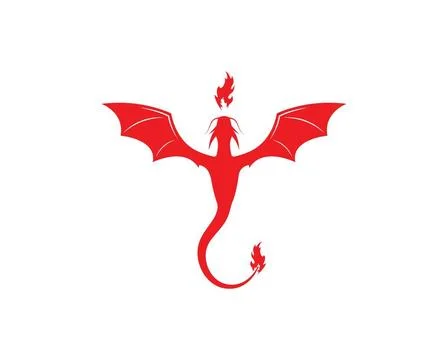 Dragon logo template vector Dragon logo template vector illustration Copyr... Stock Photos