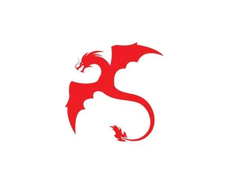 Dragon logo template vector Dragon logo template vector illustration Copyr... Stock Photos