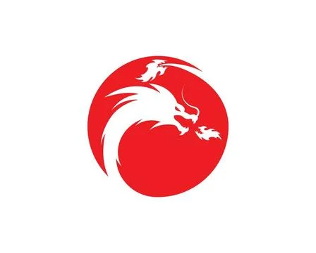 Dragon logo template vector Dragon logo template vector illustration Copyr... Stock Photos