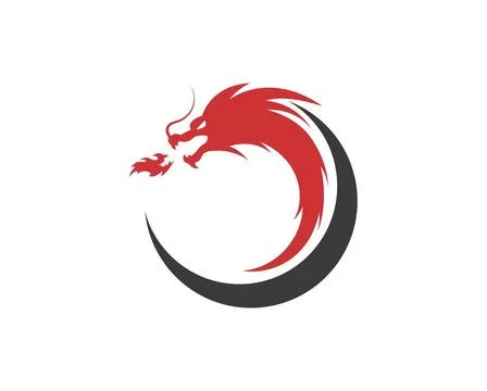 Dragon logo template vector Dragon logo template vector illustration Copyr... Stock Photos