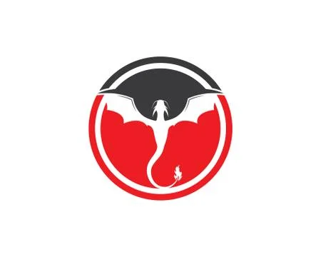 Dragon logo template vector Stock-Illustration
