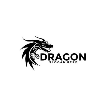 Dragon Logo vector, Creative Dragon Head Logo vector template Stock Illustration