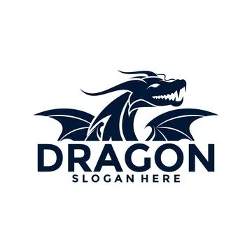 Dragon Logo vector, Creative Dragon Head Logo vector template Stock Illustration
