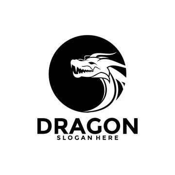Dragon Logo vector, Creative Dragon Head Logo vector template Illustrazione stock