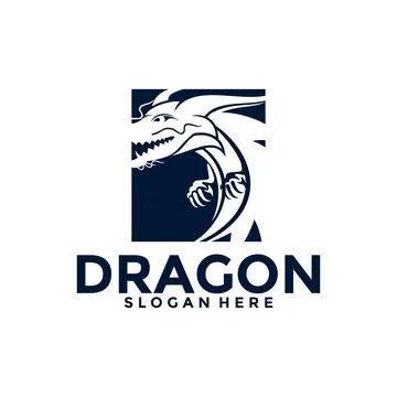 Dragon Logo vector, Creative Dragon Head Logo vector template Stock Illustration