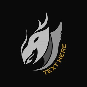 Dragon logo vector design template, dragon icon. Stock Illustration