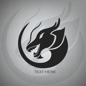 Dragon logo vector design template, dragon icon. Stock Illustration