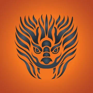 Dragon logo vector design template, dragon icon. Stock Illustration