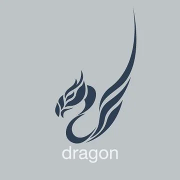 Dragon logo vector Stock Illustration