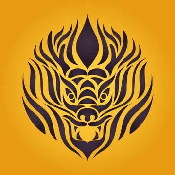 Dragon logo vector Stock Illustration