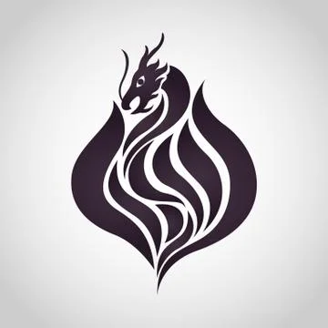Dragon logo vector Stock Illustration