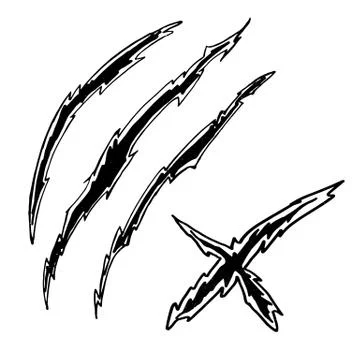 Dragon or monster claws Stock Illustration